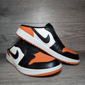 Air Jordan Mule Golf Shoes Black Orange White Mens Size 11 FJ1214-800 New